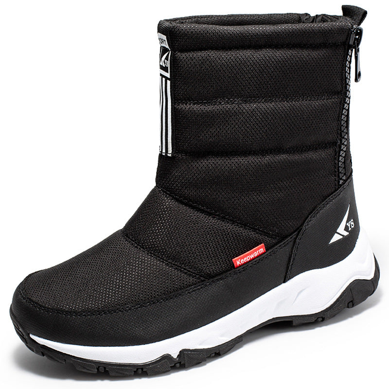 Men’s Waterproof Fleece-Lined Short Snow Boots