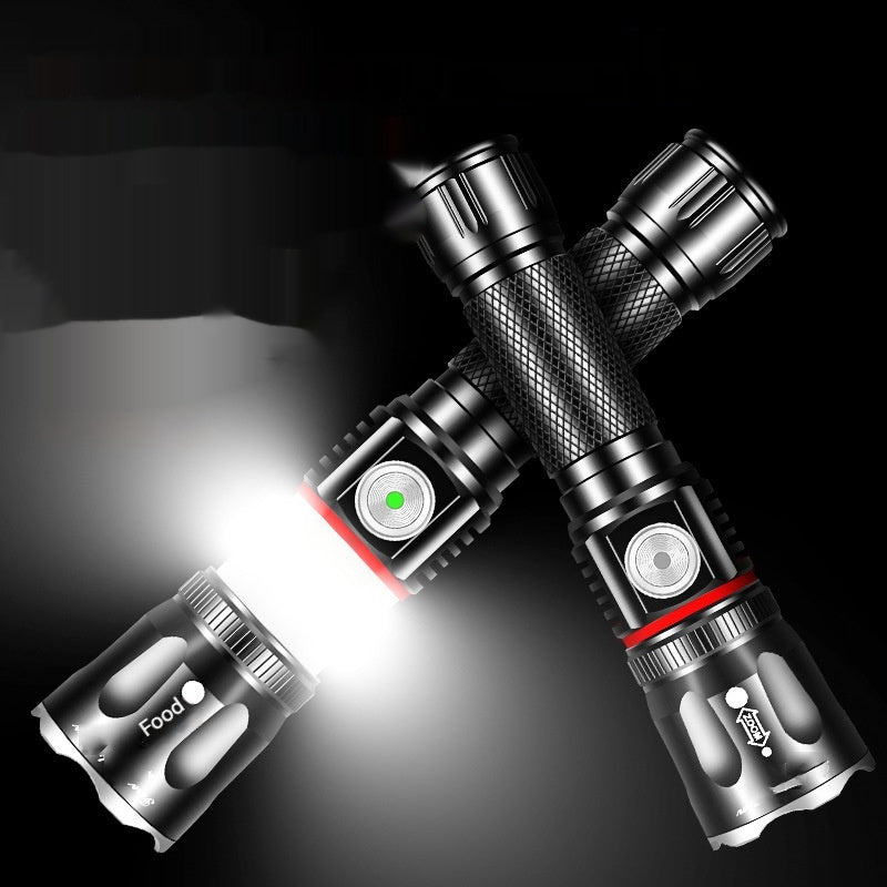 Telescopic T6 Multifunctional Camping Flashlight