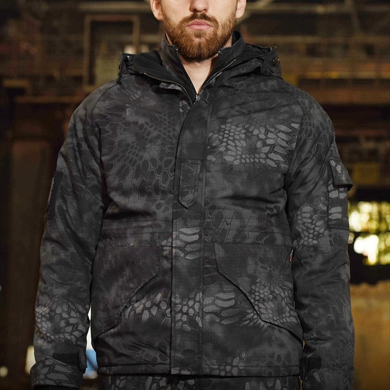 Men’s Tactical Camouflage Windproof Fleece Jacket