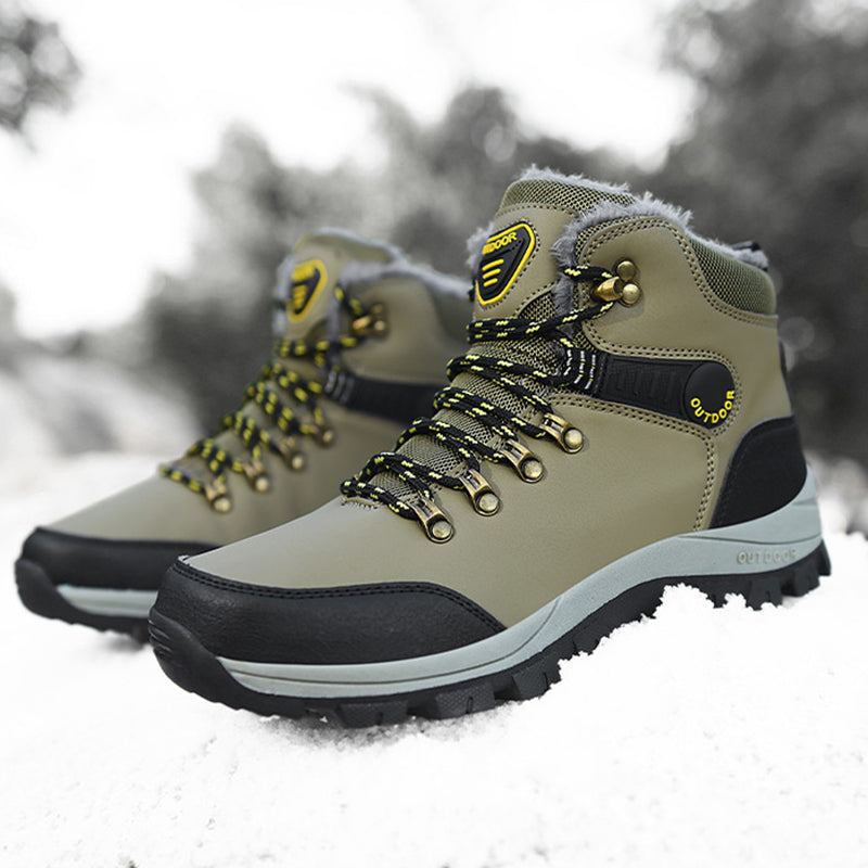 Men’s Winter Snow Boots Warm Plush Ankle